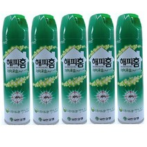 해피홈 에어로솔 수성 피톤치드향 500ml, 5개