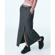 시티브리즈 23FW 슬릿 롱스커트 차콜 CTF3 치마