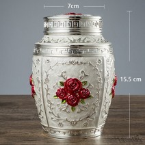 애견 애묘 반려동물 추모 재용 컨테이너 관 상자 항아리 인체 애완 동물 기념 유품 금속 화장 작은 장례식, 03 A3