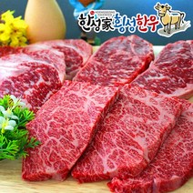 더바른식탁 한우 1+등급 모듬구이 2호 1kg 횡성 한우 한우 구이용 한우 등심 소고기 등심