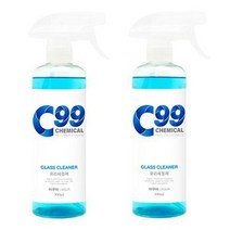 C99 차량용 유리세정제, 500ml × 2개, 1개