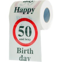 GOODS GADGETS 재미있는 화장지 50 번째 생일선물 생일 기념 선물, 1개, 60세