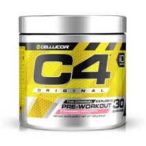 Cellucor C4 부스터 오리지널 헬스 프리워크아웃 스트로베리 마르가리타 30 서빙 195 g, 1개, 195g