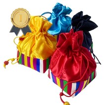 새해 복 많이 사각 세뱃돈 복주머니 파우치 가벼운 8Colors 미니 세뱃돈지갑 데일리