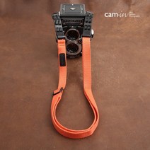 CAM-in Rolleiflex 길이 조절 가능 카메라 스트랩 오렌지 CAM1846, 주황색