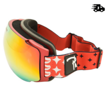 남녀공용 스노우 고글 스키 마스크 야외 스포츠 안경, Red