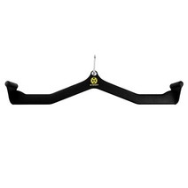 WNOEY LAT 케이블 기계용 풀다운 바 부착물 T 바 V 부착물 뒷면 삼두근 강도 훈련 핸들 32cm(12.6인치) 530818, LF01