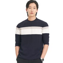 데이블랙 남성용 줄무늬 7부 티셔츠 DBL001101093P