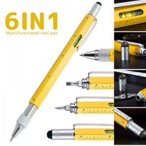 씨즌FARM 멀티툴 펜 6in1 6기능 ONESTROKE 멀티펜 YELLOW