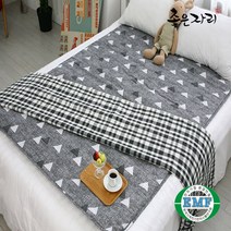 전자파없는 EMF 면혼방 물세탁 안심 전기요 캠핑용 야외용 극세사 전기장판 1인용 2인용, 16.EMF 마운틴그레이, 1.대형