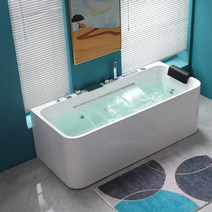 월풀욕조 맞춤형 Shenglong Yak Bathtocked 집 작은 단위 스마트 온도 마사지 서핑 화장실 성인 독립 욕조, 1.1m, 럭셔리 구성 대형 폭포 상수 온도 멸균 블루투스 오존