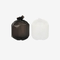월드크린 배접 비닐봉투 소 40L 100장 쓰레기 재활용 봉지 음식물 리터 휴지통 백색 검정, 40L배접비닐봉투소백색100장