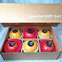 [명절선물] 고급 프리미엄 제수용 사과 배 선물세트 6과, 1. 선물세트 사과 3과 + 배 3과