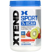 Xtend Sport 7G BCAA 딸기 키위 스플래시 345g (12.2oz)