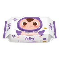 순둥이 프리미엄 엠보싱 물티슈 캡형, 70매, 4개