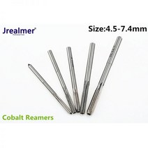 Jrealmer-옵션 4.5-7.4mm H8 척킹 코발트 M35 리머 기계 고속 강철 회전 도구 스트레이트 생크 입체 알루미늄 합금 연마 검정 회색, 5.4mm