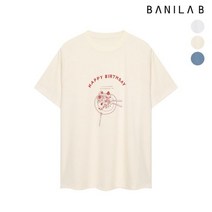 [바닐라비] 여성 벌스데이 드로잉 반팔 티셔츠