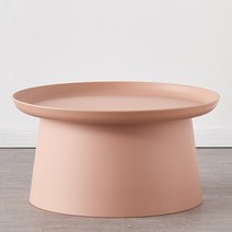 소파테이블 거실테이블 원목소파테이블 원형소파테이블 소파테이블 거실테이블 원목소파테이블 원형소파테이블, A.모으다, H.핑크(대형)
