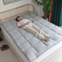 푹신한 매트리스 토퍼 슈퍼 싱글 쿨링 수면 바닥 접이식 두꺼운 퀸 킹