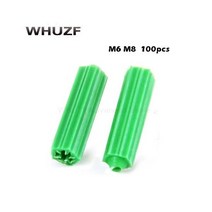 웨지앙카 동공 케미칼 세트 스트롱 드롭인 앙카 100pcs 플라스틱 확장 파이프, M8, 02 M8