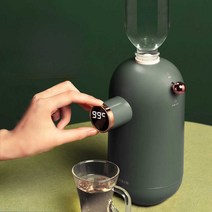 온수 제조기 휴대용 캠핑용 사무실 소형 디스펜서 원룸, (레트로그린) 미니 순간온수기 + 고양이가습기