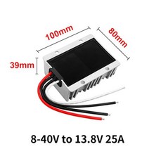 인버트 시거잭인버터 차량용인버터 인버터 8-40V ~ 13.8V /10/20/2a 전력 변환 레귤레이터 부스트 벅 DC 전압 안정기 자동차 변환기, 8-40V to 13.8V 25A, 8V-40V