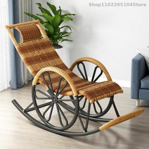 흔들 의자 긴 성인 발코니 가족 레저 야외 노인 낮잠 등나무 무료 쉬운 Chaise, 18 50x90x135cm   18