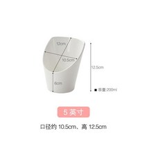 고기 삼겹살 상추 도자기 사선 그릇 쌈 볼 접시, 5인치 2개