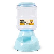 자동 미끄럼 방지 개 고양이 그릇 반려동물 급식 제품 물 디스펜서 3.8L, food blue