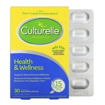 Culturelle 컬처렐 프로바이오틱 헬스 & 웰니스 유산균 150억 CFU 30비건캡슐