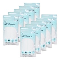 소하임 국산 프리미엄 일회용 3중필터 마스크 대형 화이트, 10개, 10매