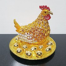 다잇홈데코 황금알 보석닭 인테리어소품 장식품, 1.골드