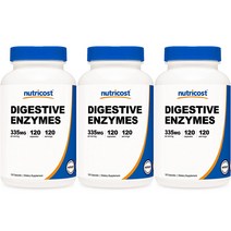 뉴트리코스트 Digestive Enzymes 효소 캡슐, 120정, 3개