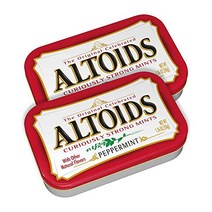 ALTOIDS Curiously Strong Peppermint Mints | Pocket-Sized Tins | 1.76 oz (2-Pack), 1