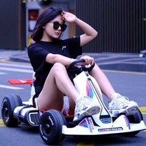 고카트 나인봇 1인용 미니 차 레이싱 어린이 프로, 상세 페이지 참고, 흰색 배터리 5시간 (원격 제어+자율 주행)