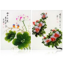 벽원 크리아트 7호 액자(꽃 대나무 매화 난), 칼라난