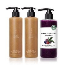 원더바스 레몬청 클렌저 200ml 2개+조성아 원더바스 슈퍼 베지톡스 클렌저 퍼플 300ml (펌프포함) _B, 세트