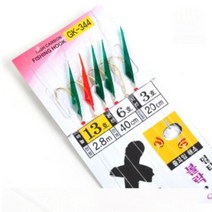 [금호조침]볼락채비6단 파티멀티어피채비 볼락 가자미GK-344, 12호