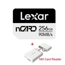 lexar nm 메모리 카드 64g 메모리 카드 128g 고속 256g for huawei mate 20 30 p30 pro nova5 p40 4g 5g mobile phone n, 256GB 카드 리더기