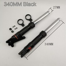 쇼바 스트릿 혼다 ruckus 스쿠터 gy6 nps50 af58 zoomer dio gy6 usdm 오토바이 부품용 300mm 로우 다운 cnc 프론트 포크 쇼크 및 340mm, 340mm 블랙