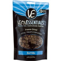 강아지 Vital Minnows 동결건조 생 도그 간식 2.5온스 백