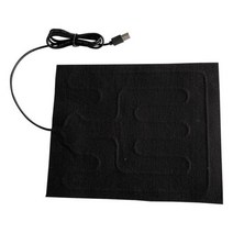 겨울용 방수 세탁 가능한 접이식 차량 좌석 매트 쿠션 애완 동물 파충류 난방 패드 USB 필름, 1PCS