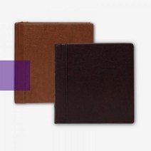 가죽_(4x6/포켓식)_클래식_심플_포토앨범_21x22cm 3B78, 브라운