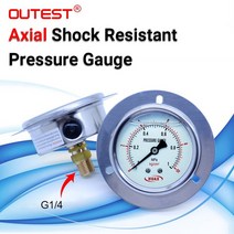 유압 압력 측정 OUTEST 축 방향 스텐 공기 물 유압 압력 G 14 17 측정, 07 0-1.6Mpa