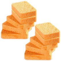 공구리빙(09Living) 무흠집 펄프 주방 수세미 스폰지, 오렌지, 6개입, 1개