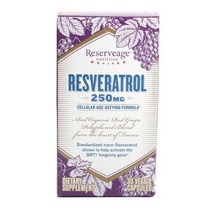 리저브에이지 레스베라트롤 250mg 셀룰러 에이지 디파잉 포뮬러 베지 캡슐, 30개입, 1개