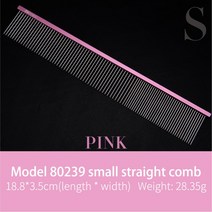 강아지귀털제거 강아지숱가위 애견가위세트 Fenice 애완 동물 손질 빗 개 금속 꼬리 고양이 Groomer 도구, 한개옵션1, 04 pink s