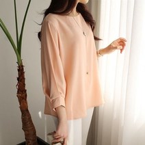 1300k 튤립 소매 블라우스