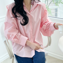 루시다 돌린 러플 블라우스