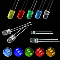 고휘도 미니 LED전구 3mm or 5mm 과학실험 실험재료, 1 고휘도LED전구, B-5mm 고휘도 핑크 20개입